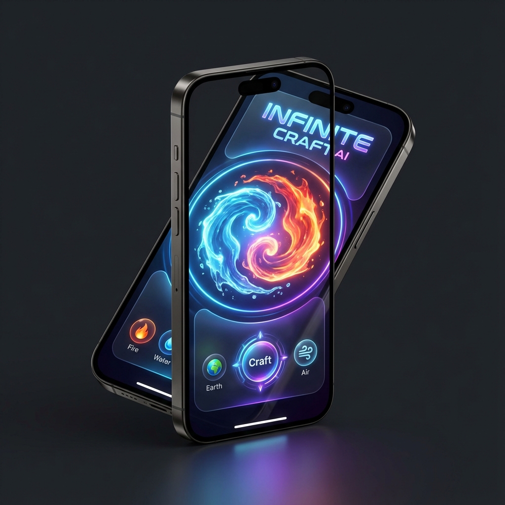 Infinite Craft AI App Mockup